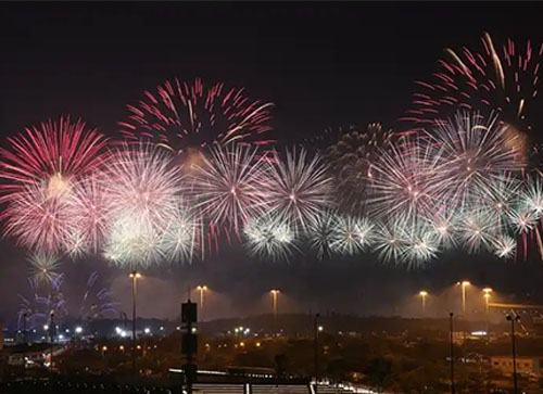 马尔康市焰火晚会